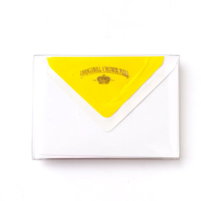 Flat Note Card w/Tissue Lined Envelope (box of 10) - Barque Gifts
