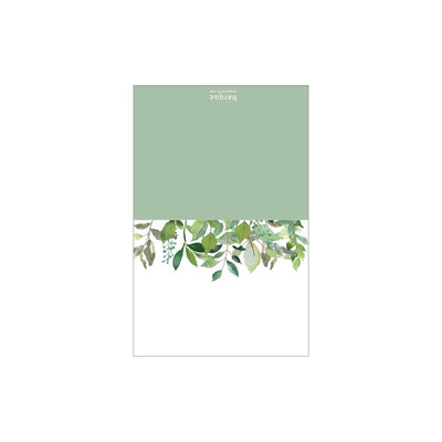 Greenery Folded Note - Barque Gifts