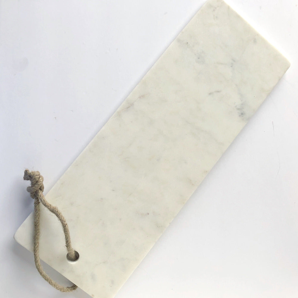 long white marble serving board on barquegifts.com