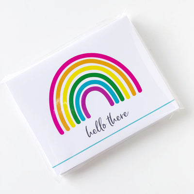 Hello There Rainbow Folded Notes - Barque Gifts
