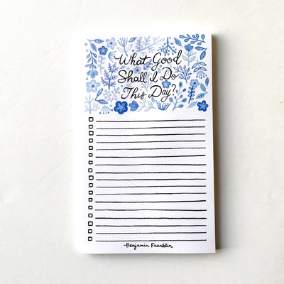 What Good Shall I Do? Notepad