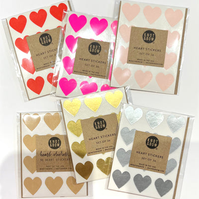 Heart Stickers (set of 36)