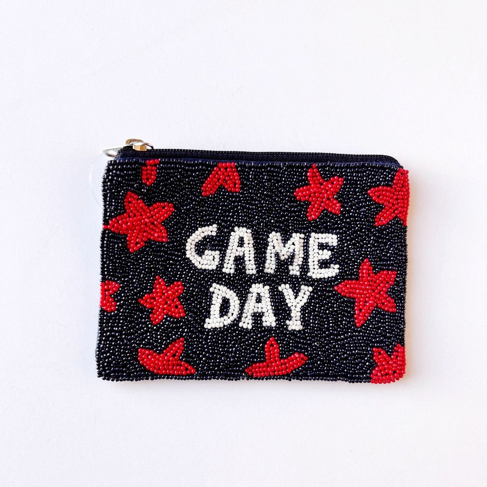 game day stars beaded coin bag on barquegifts.com