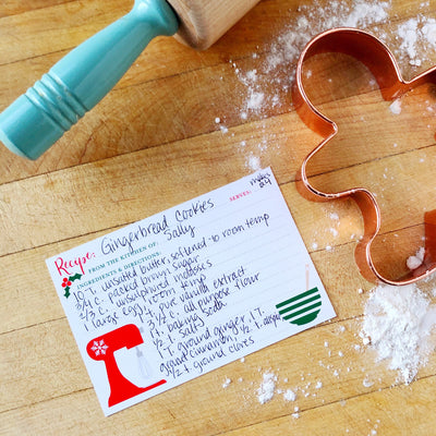 holiday recipe cards on barquegifts.com