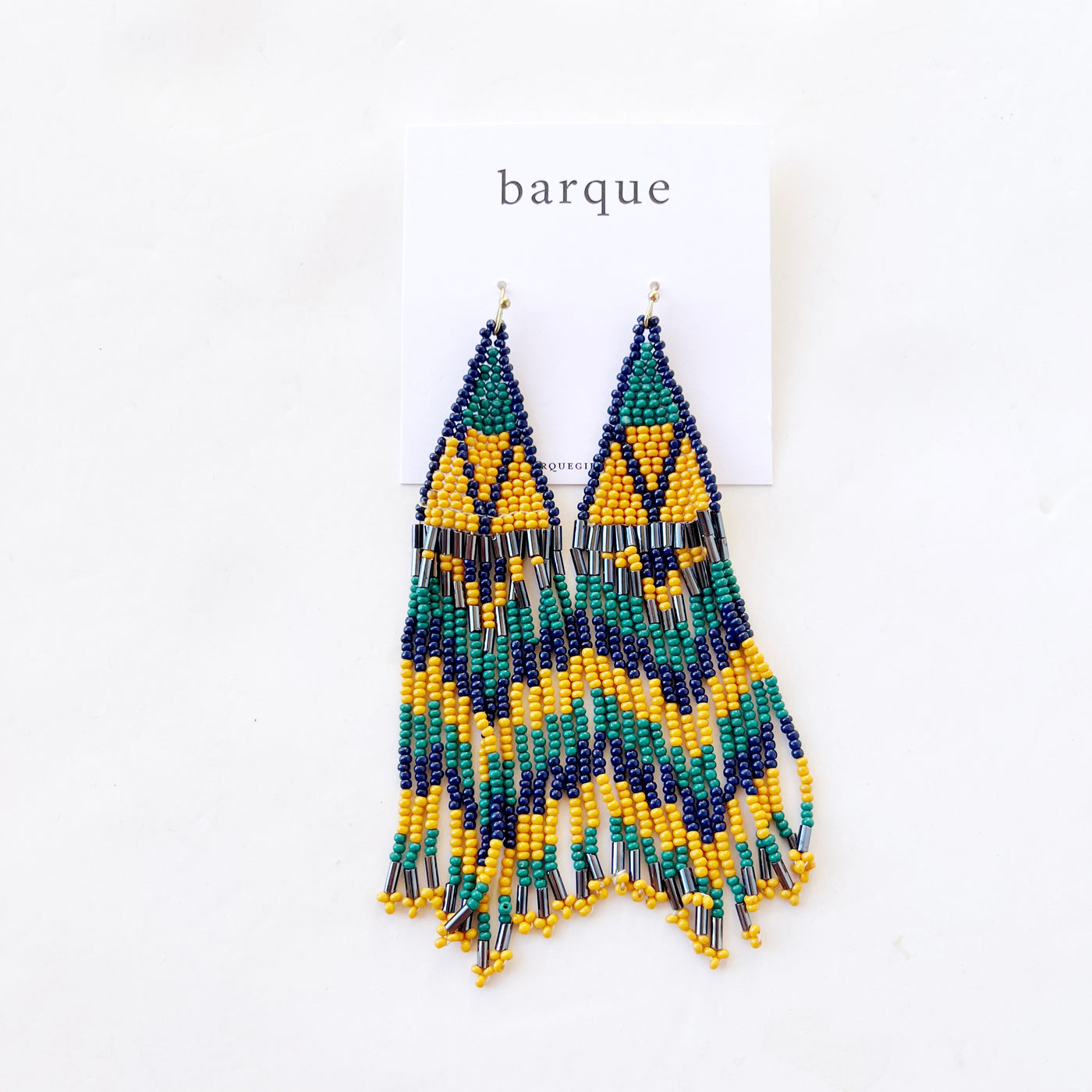 Boho Beaded Tassel Earrings