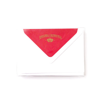 Flat Note Card w/Tissue Lined Envelope (box of 10) - Barque Gifts