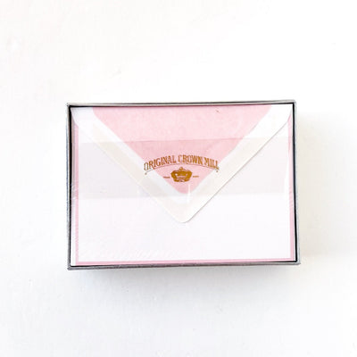 Flat Border Note Card w/Tissue Lined Envelope (box of 25)