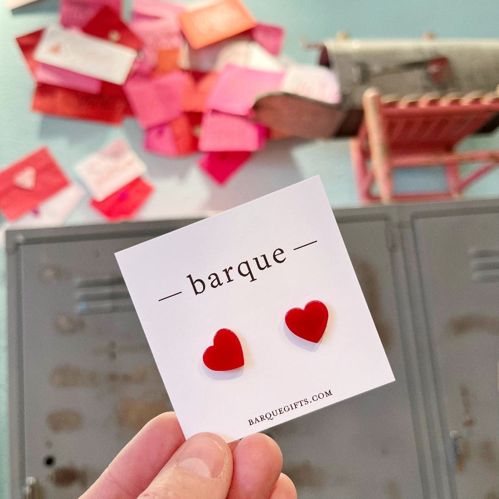 Stud Heart Earrings