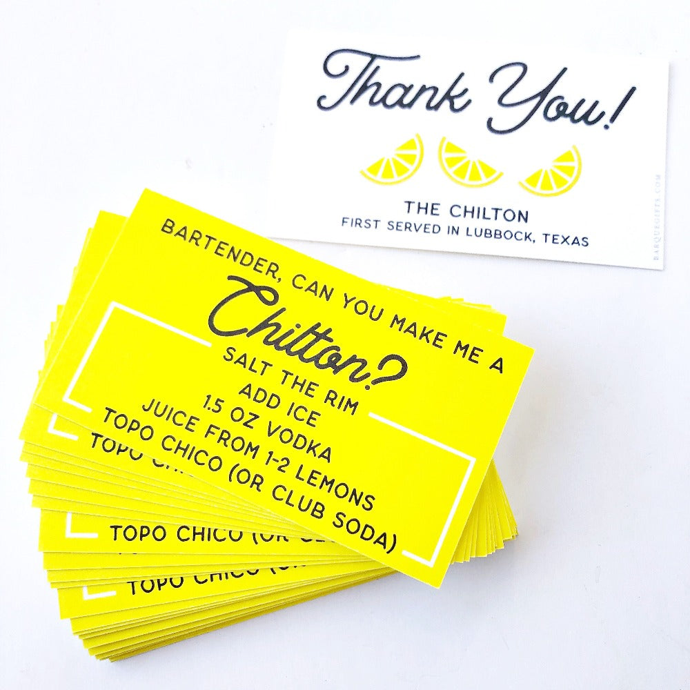 chilton recipe cards on barquegifts.com