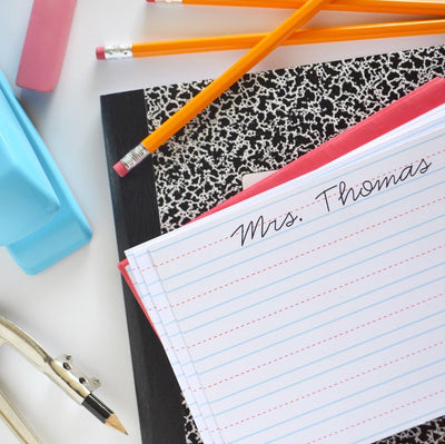 School Stationery Flat Card Set - Barque Gifts