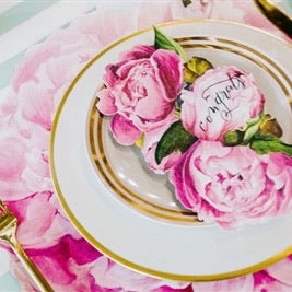 Pink Peony Paper Table Decor - Barque Gifts