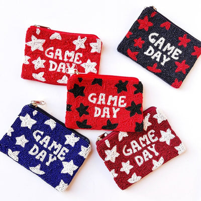 game day stars beaded coin bags on barquegifts.com