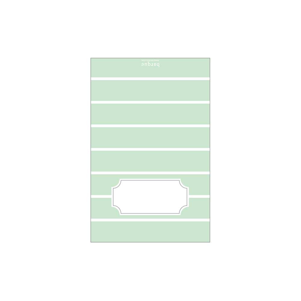 Mint Stripe Folded Note - Barque Gifts