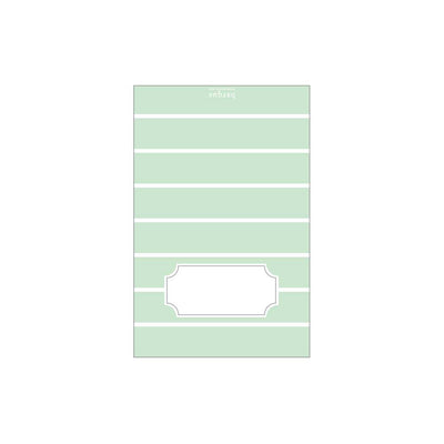 Mint Stripe Folded Note - Barque Gifts