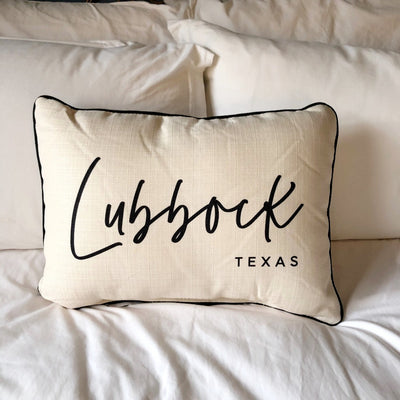 lubbock texas pillow on barquegifts.com
