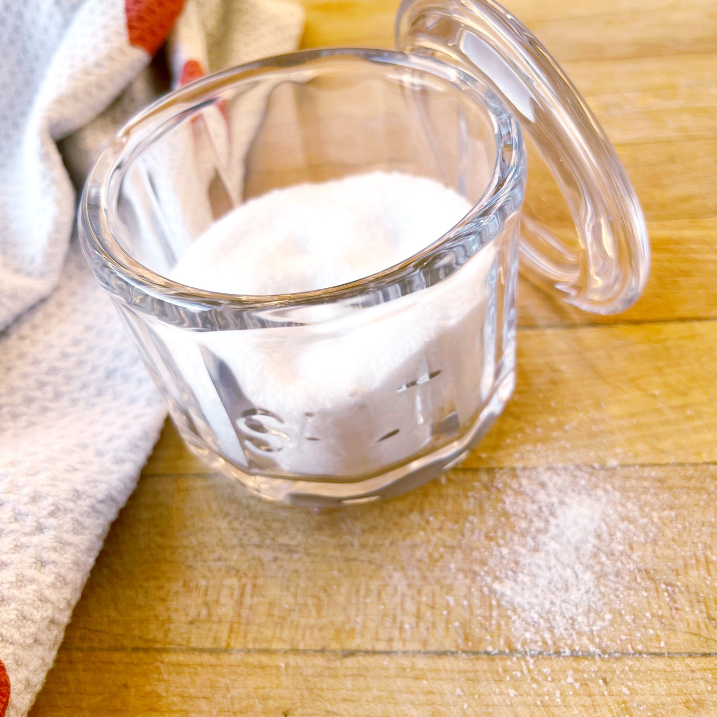 Salt Cellar Pressed Glass