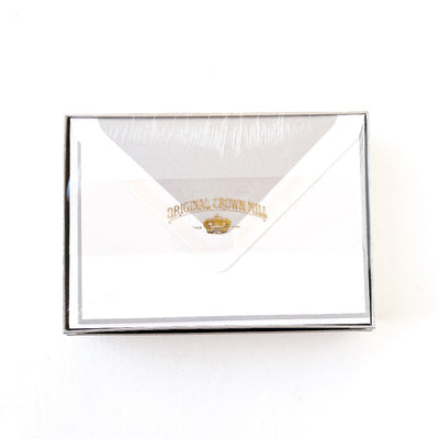 Flat Border Note Card w/Tissue Lined Envelope (box of 25)