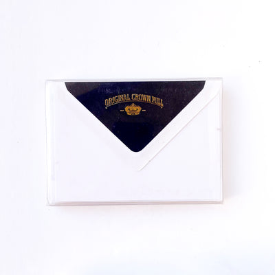 Flat Note Card w/Tissue Lined Envelope (box of 10)