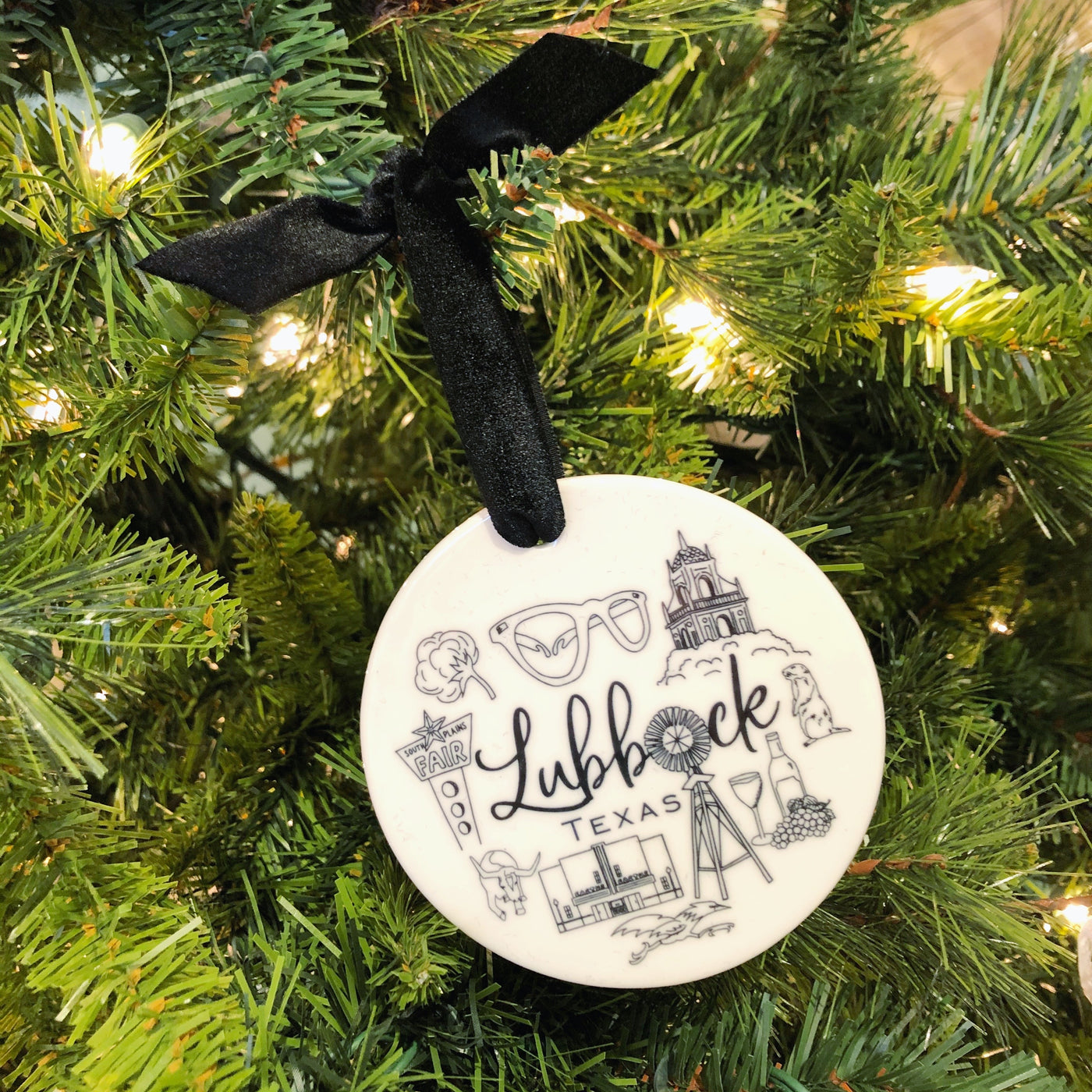 This is Lubbock Ornament - Barque Gifts