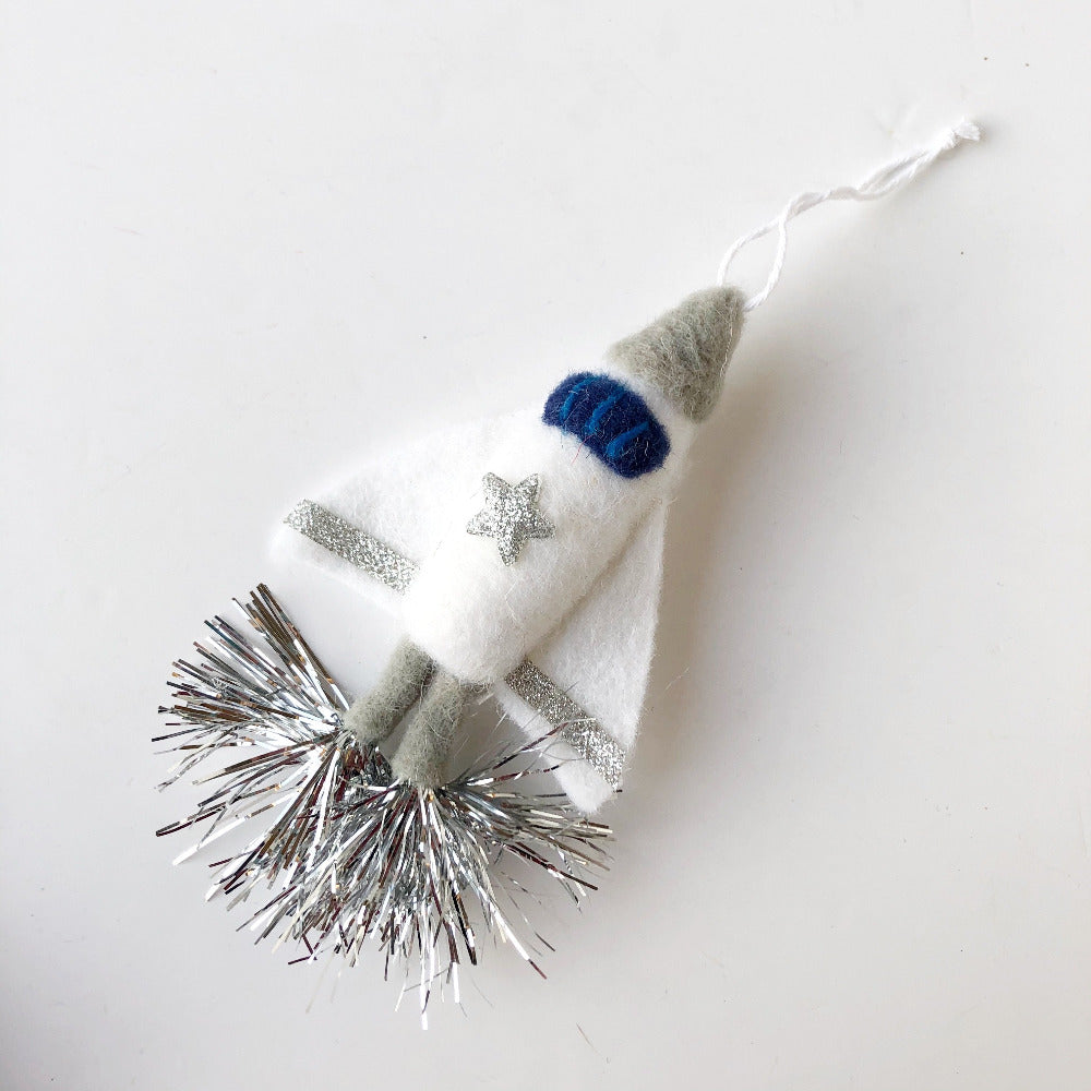 felt rocket ornaments on barquegifts.com