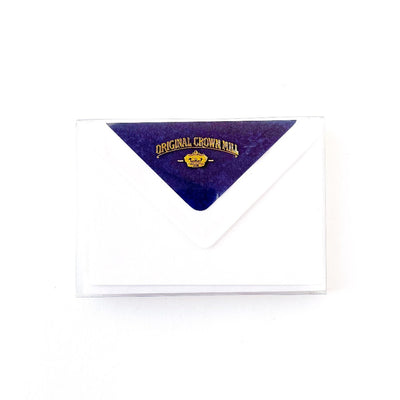 Flat Note Card w/Tissue Lined Envelope (box of 10)