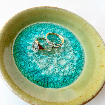 pottery dipping cup and ring dish on baruqegifts.com