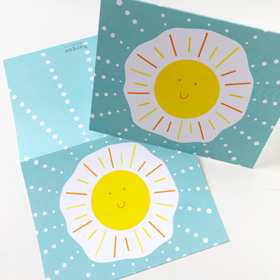 Sunny Side Up Folded Notes - Barque Gifts