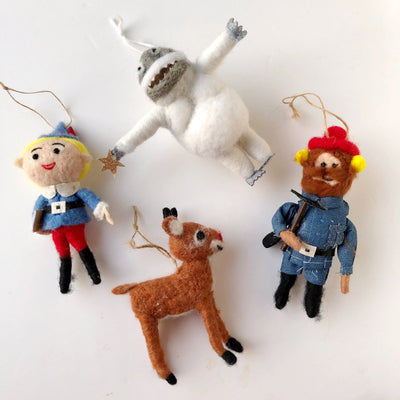 rudolph felt ornaments on barquegifts.com