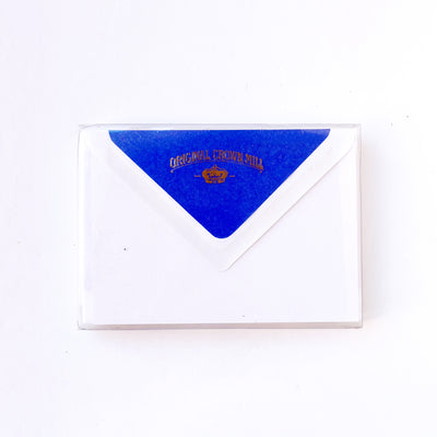 Flat Note Card w/Tissue Lined Envelope (box of 10)
