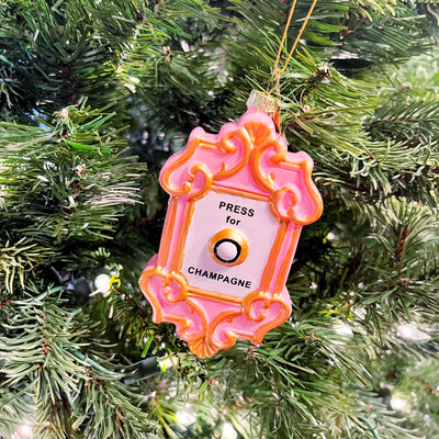 Champagne Button Ornament