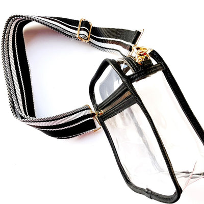 Clear Crossbody w/Zippered Pocket
