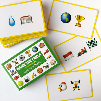 sports name the emoji card game on barquegifts.com