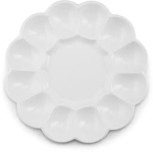 Ceramic Round Deviled Egg Dish (holds 12)