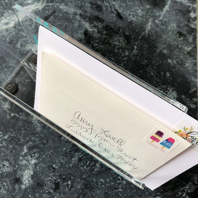acrylic mail holder on barquegifts.com