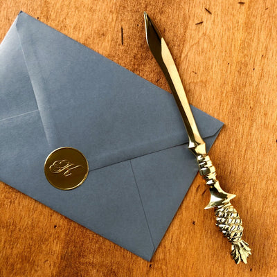 brass letter opener on barquegifts.com