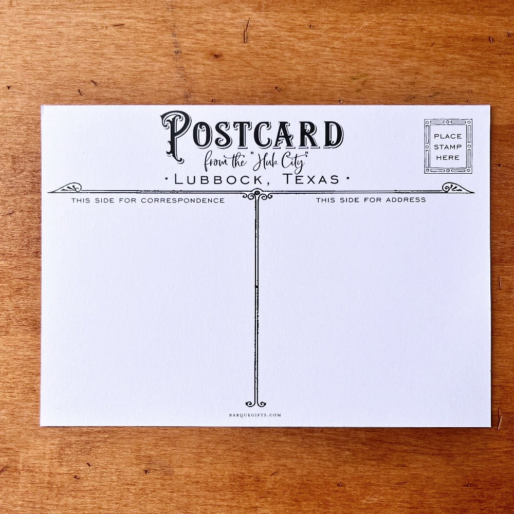 This is Lubbock Postcard