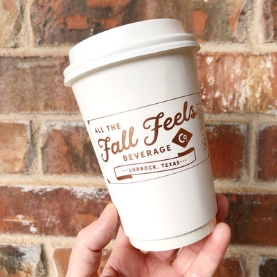 fall feels beverage co. cups on barquegifts.com