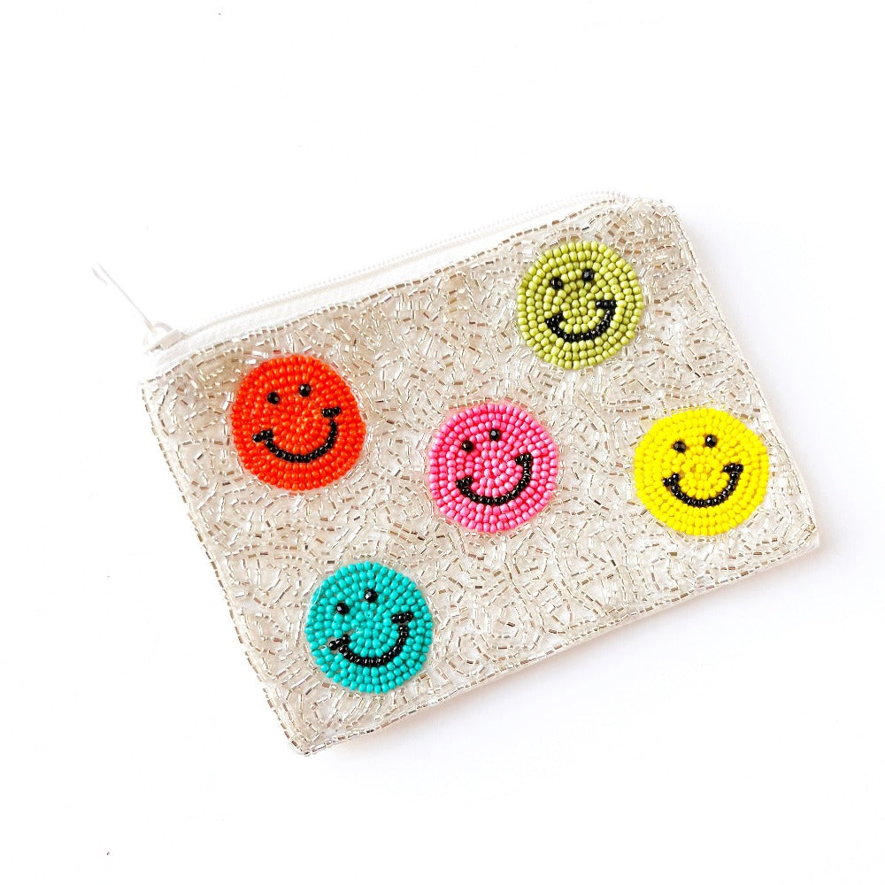 smiley face beaded coin bag on barquegifts.com