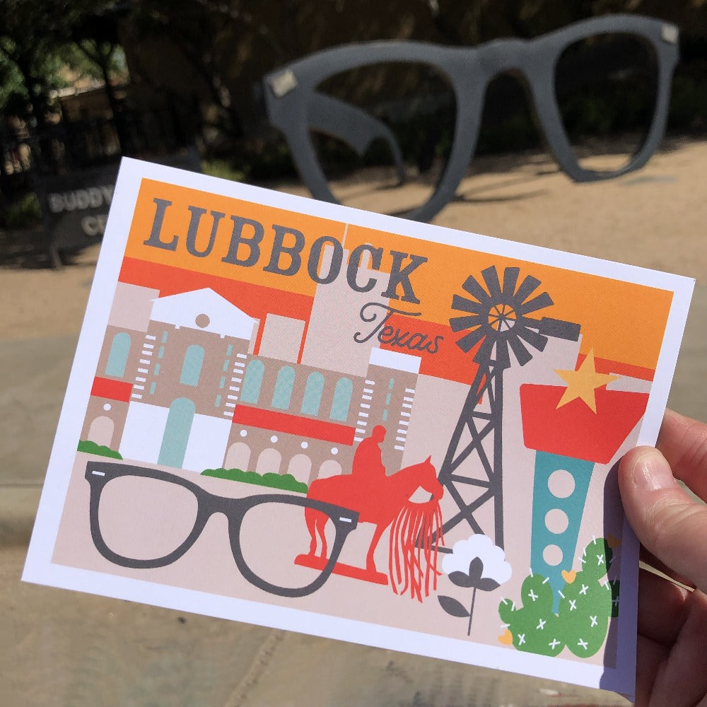 lubbock icons postcard on barquegifts.com