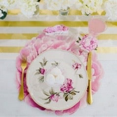 Pink Peony Paper Table Decor - Barque Gifts