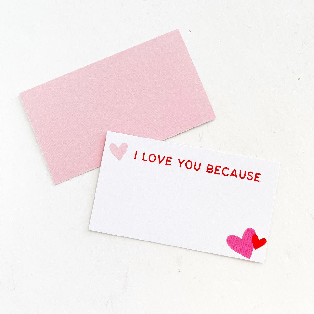 i love you because cards on barquegifts.com