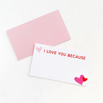 i love you because cards on barquegifts.com