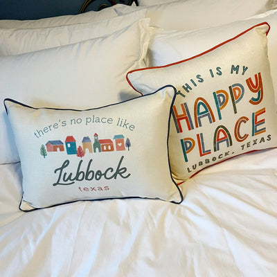 Lubbock is My Happy Place Pillows