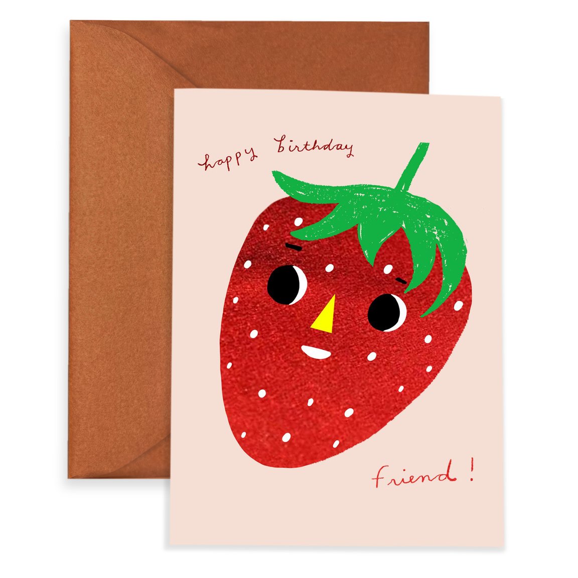 Strawberry fried Birthday Card