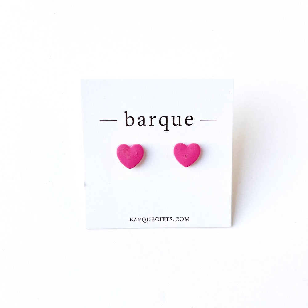 heart stud earrings on barquegifts.com