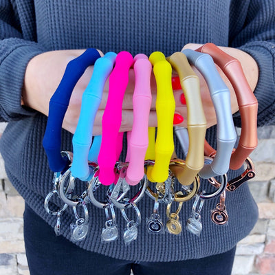 new silicone or ring key rings on barquegifts.com