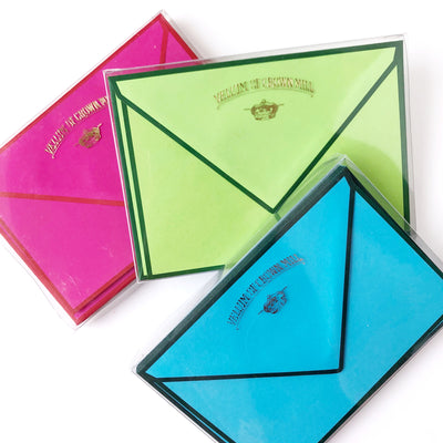 Color Edge Flat Note Card (box of 10) - Barque Gifts