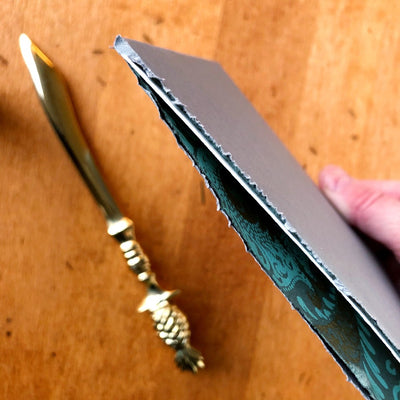brass letter opener on barquegifts.com