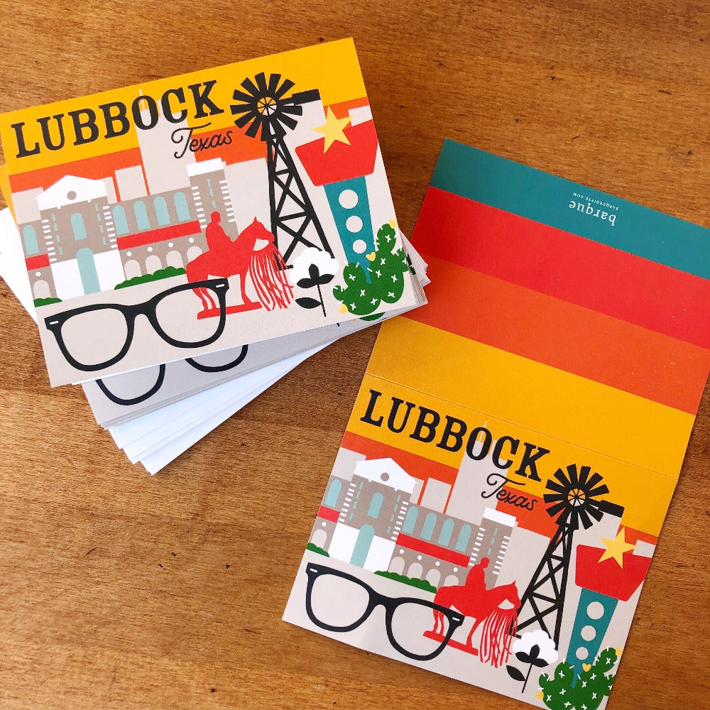 lubbock texas folded notes on barquegifts.com