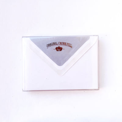 Flat Note Card w/Tissue Lined Envelope (box of 10)